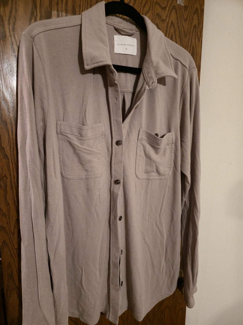 Panache Women's Button-Down Shirt in Tan